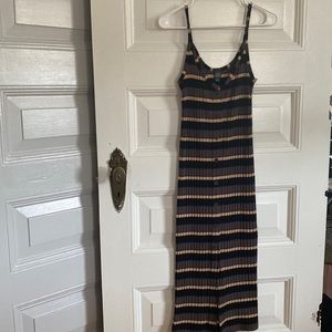 Wild fable ribbed button detail tank dress